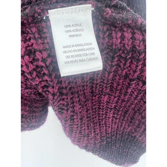 Effeci Variegated Shawl Cardigan Sweater Color Block Purple Women's Small - Picture 6 of 6